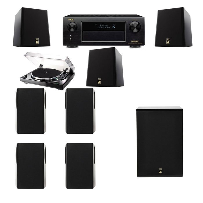 M&K Sound S150II Loudspeaker 7.1 Thorens TD-240-2 X12 Denon AVR-X5200W