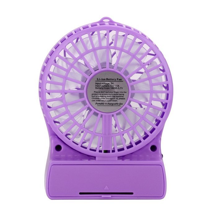 iKKEGOL Mini Portable Wireless Rechargeable Super Strong Wind Fluorescence Cooling Desk Fan - 3 Mode Wind Speed... N38