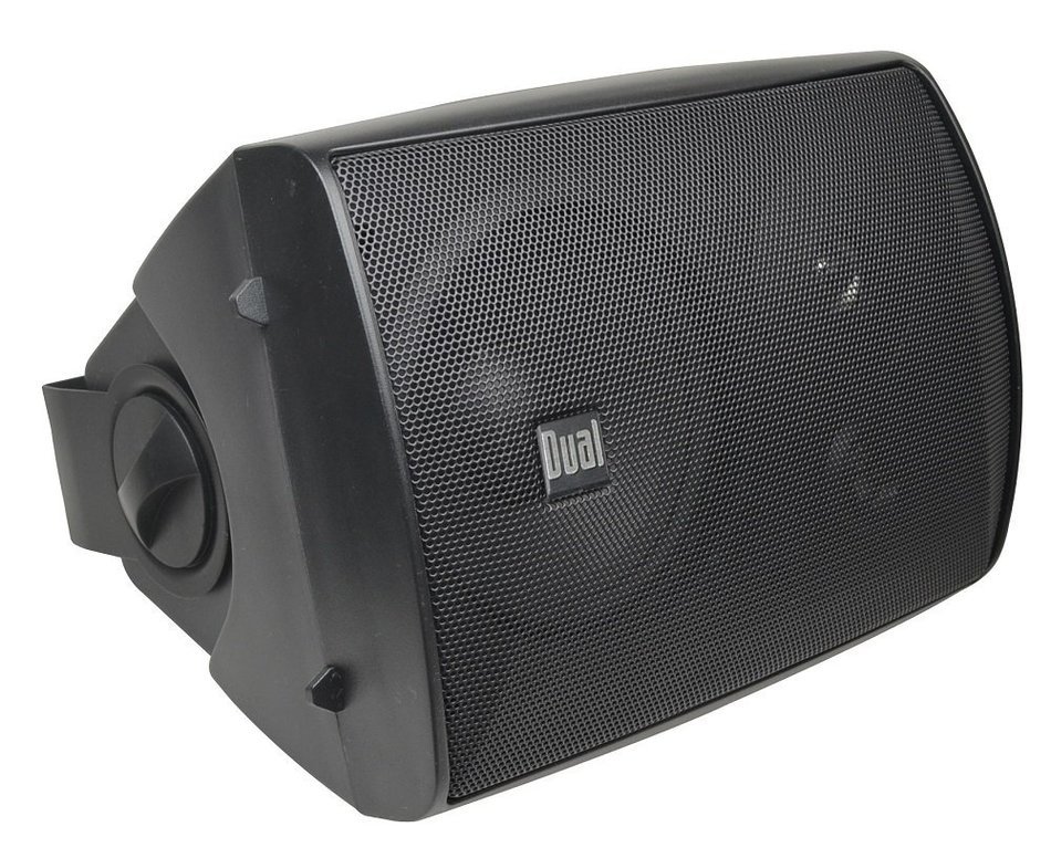 Dual LU53PB 125 Watt 3-way Indoor/Outdoor Speakers in Black (Pair) N4