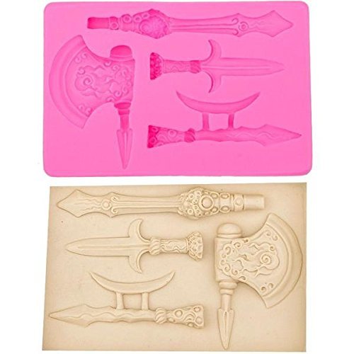 HT BAKEWARE | Sword and Axe Silicone Mold N5