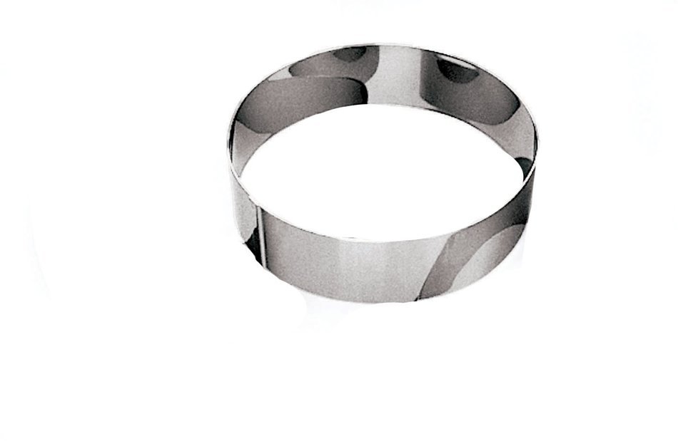 Paderno World Cuisine 9 1/2 Inch by 2 3/8 Inch Ice Cake Pastry Ring N2
