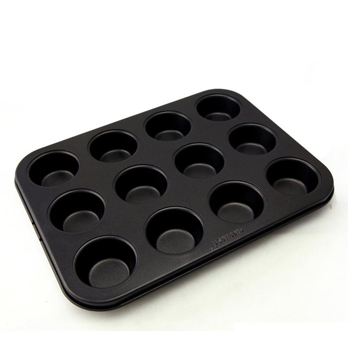 uxcell Casa-J Bakeware Muffin Pans 12 Cup Nonstick Stainless Steel Champagne N2