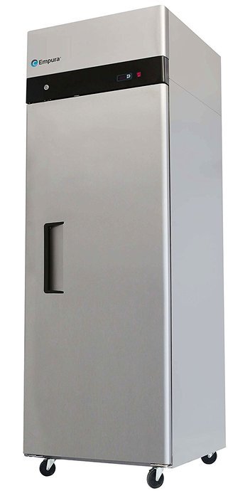 Empura ETM-23F Solid Door Reach-In Freezer - Top Mount Compressor