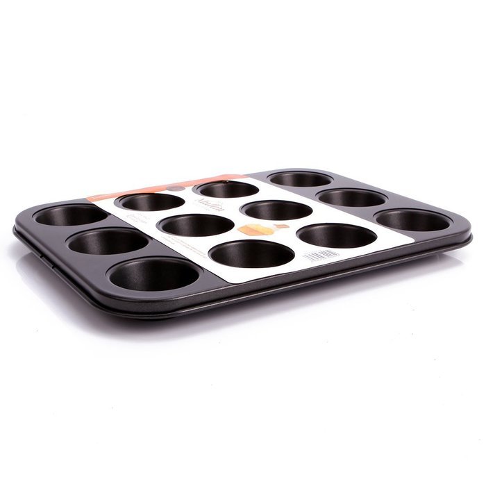 uxcell Casa-J Bakeware Muffin Pans 12 Cup Nonstick Stainless Steel Champagne N4