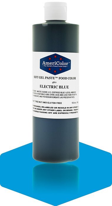 ELECTRIC BLUE 13.5 Ounce Soft Gel Paste Food Color