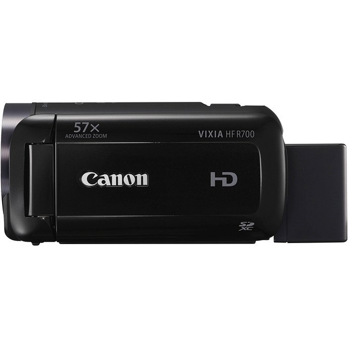 Canon VIXIA HF R700 57x Zoom Full HD 1080p Video IS Digital Camcorder (Black) + 32GB Card + Case + Tripod + Digital... N6