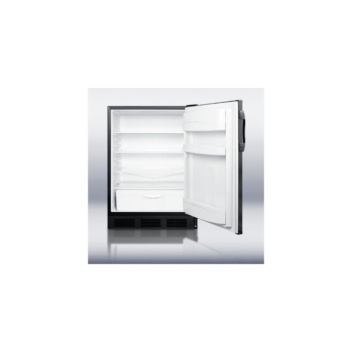 Summit FF67 5.5 Cu. Ft. White Undercounter Compact Refrigerator N2