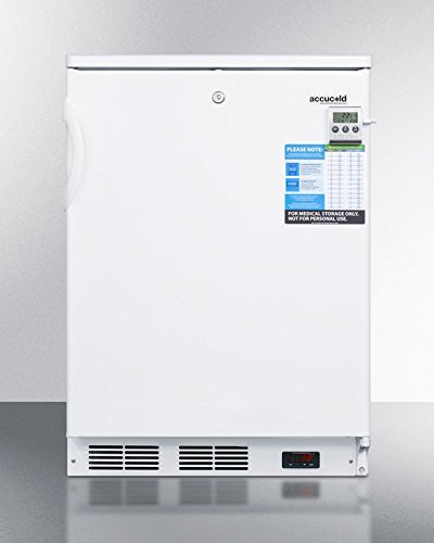 Summit FF7LBIMEDDT 24" Medically & Commercially Approved Compact Refrigerator with 5.5 cu. ft. Capacity Factory... N4