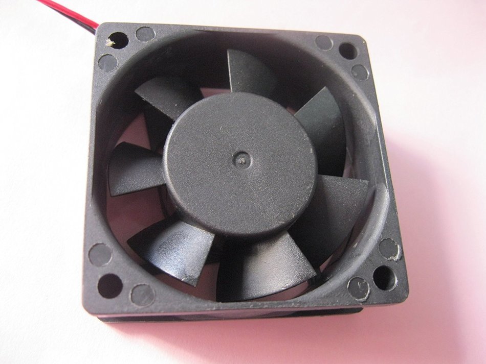 2 pcs Brushless DC Cooling Fan 12V 6025S 7 Blades 2 wire 60x60x25mm Sleeve-bearing Skywalking N2