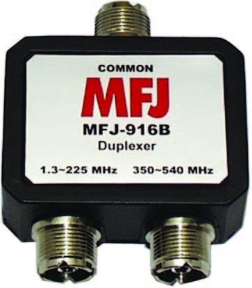 MFJ Enterprises Original MFJ-916B 1.8-225, 350-540 MHz Duplexer - SO-239