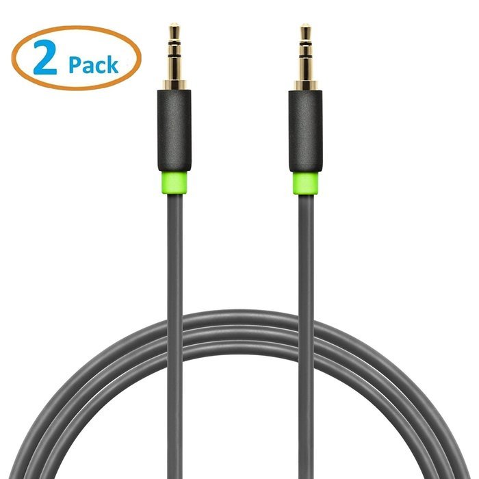 Aurum Cables Male to Male 3.5mm Universal Gold Plated Auxiliary Audio Stereo Cable for iPhone, iPad, iPod, Kindle... N24