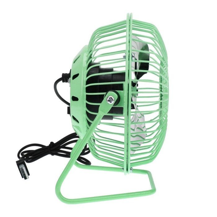 Starsource Adjustable Four Fan Blade 4 Inch USB Mini Desktop Fan With ON/OFF Switch ( Green ) N23