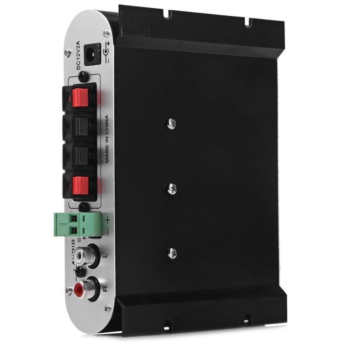 Wesel 12V Lvpin LP-838 Hi-Fi 2.1 Mini Car Motorbike Motorcycle Computer Power Amplifier Player Home CD MP3 MP4... N10