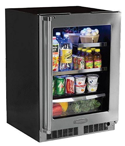 Marvel MP24BRG3RS Professional Beverage Refrigerator with Crisper, 24", Stainless Steel N2