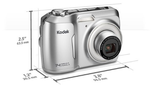 Kodak EasyShare C183 Digital Camera (Silver) 3X Optical Zoom, 14 MP N3