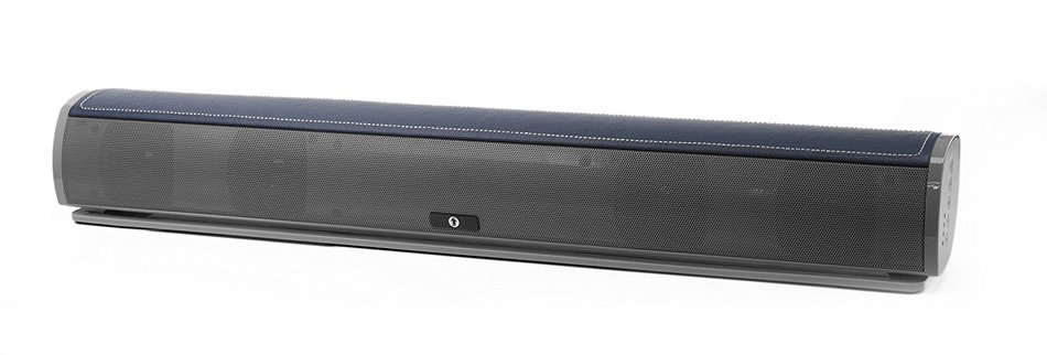 Bluetooth Leather Television Sound Bar - FRESHeBAR TV Soundbar - 24 inch, 90 Watt with Built-in Subwoofer - White...