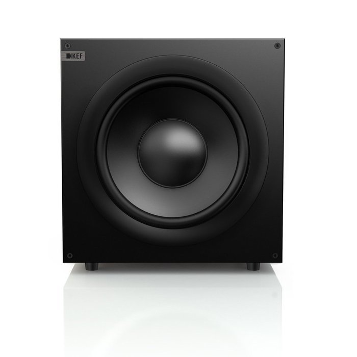 KEF Q400 Front Firing Powerful Subwoofer - Black Ash (Single) N8
