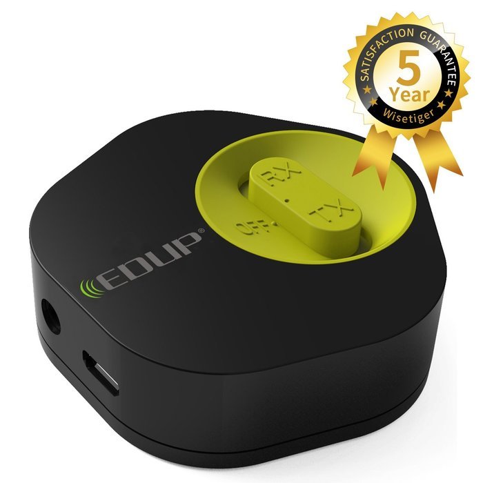 EDUP 4.0 Hi-Fi Bluetooth Stereo Receiver and Audio Transmitter 2 in 1,Wireless Audio Adapter Play while Charging...