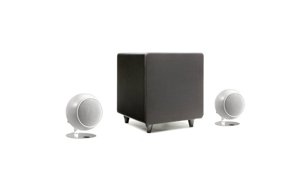 Orb Audio mini Classic One 2.1 Stereo Speaker System (Pearl White Gloss)