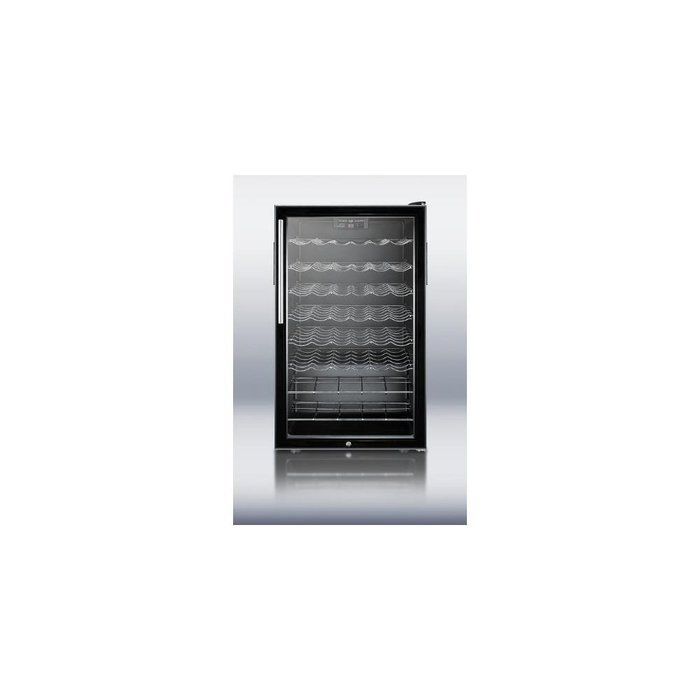 Summit SWC525LBIHV: 20" wide wine cellar for built-in use, with lock, digital thermostat and thin pro handle N2