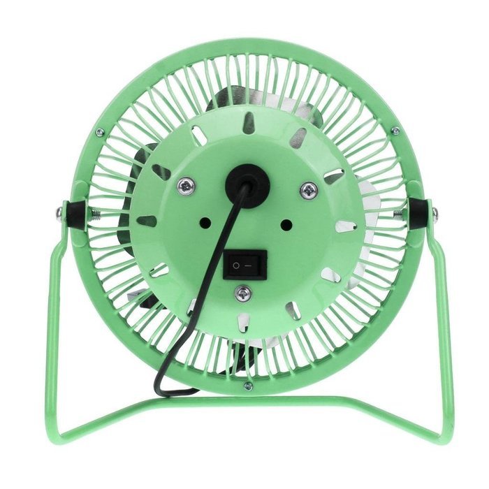 Starsource Adjustable Four Fan Blade 4 Inch USB Mini Desktop Fan With ON/OFF Switch ( Green ) N31