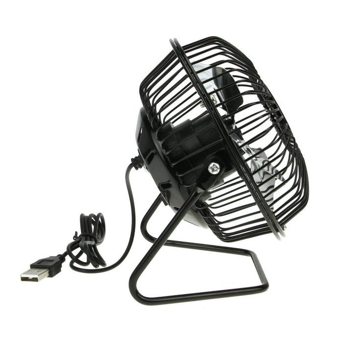 Starsource Adjustable Four Fan Blade 4 Inch USB Mini Desktop Fan With ON/OFF Switch ( Green ) N32