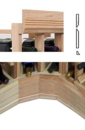 Curved Corner Moulding w 5.25 in. OG Base (Premium Redwood - Midnight Black Stain)