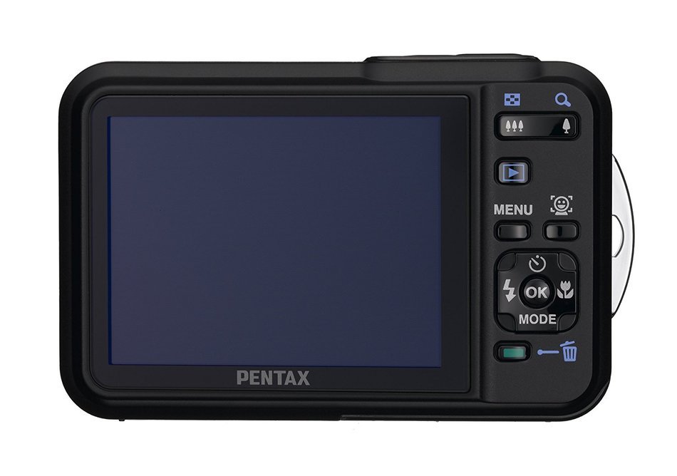 Pentax Optio WS80 10MP Waterproof Digital Camera with 5x Internal Optical Zoom and 2.7-inch LCD (Black and Orange) N3