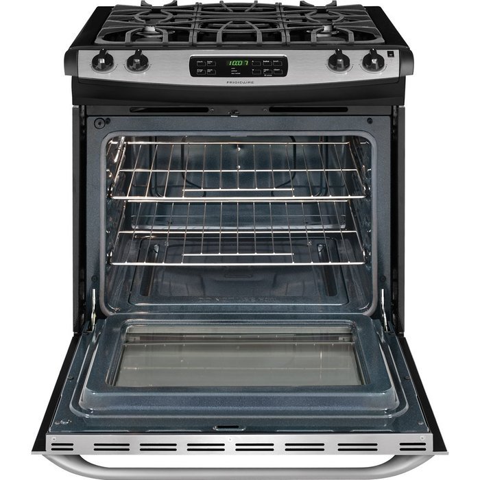 Frigidaire FFGS3025PS - 30" Stainless Steel Gas Slide-In Sealed Burner Range