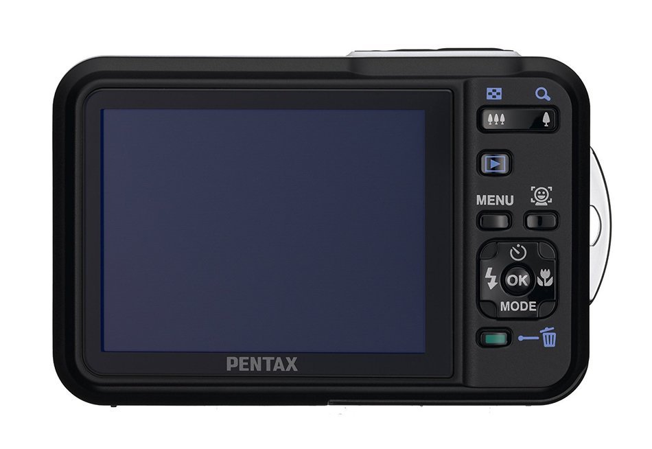 Pentax Optio WS80 10MP Waterproof Digital Camera with 5x Internal Optical Zoom and 2.7-inch LCD (Black and Orange) N4