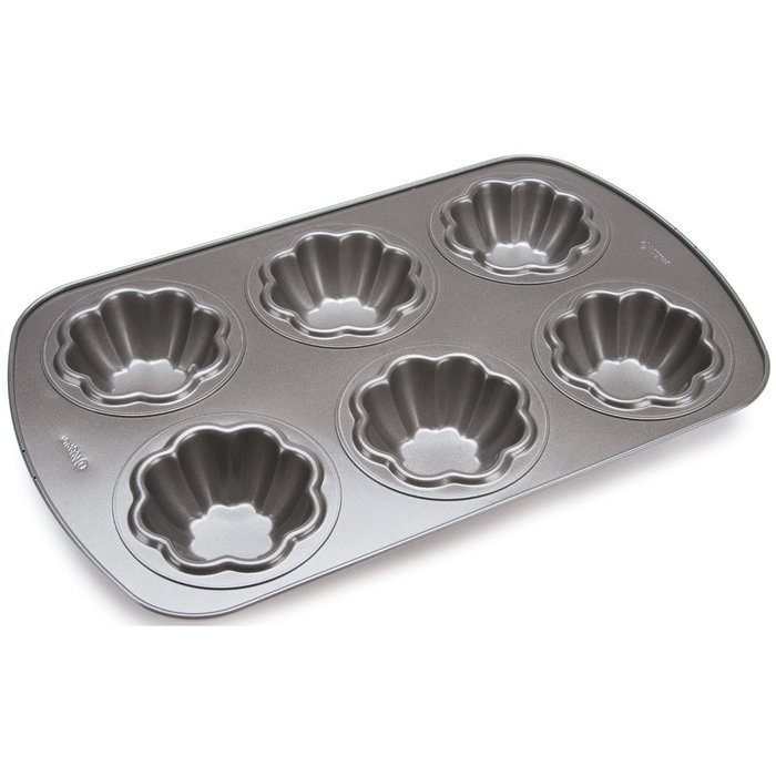 Wilton 6-Cavity Nonstick Heart Mini Cake Pan N6