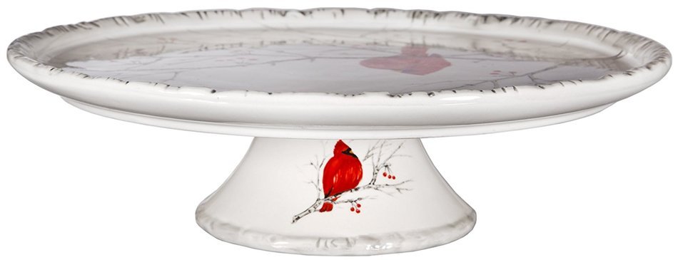 Home Essentials & Beyond 90028 12 D in. Footed Cake Plate