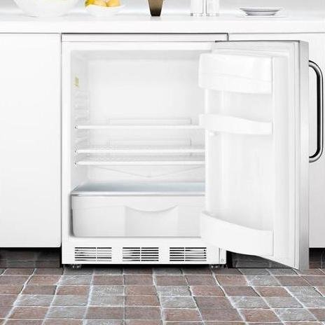 Summit Ff6lbisstb 5.5 Cu. Ft. Capacity Compact Refrigerator - Stainless Steel