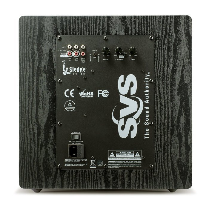SVS SB12-NSD - 12", 400-watt DSP Controlled, Sealed Box Subwoofer (Black Ash) N3