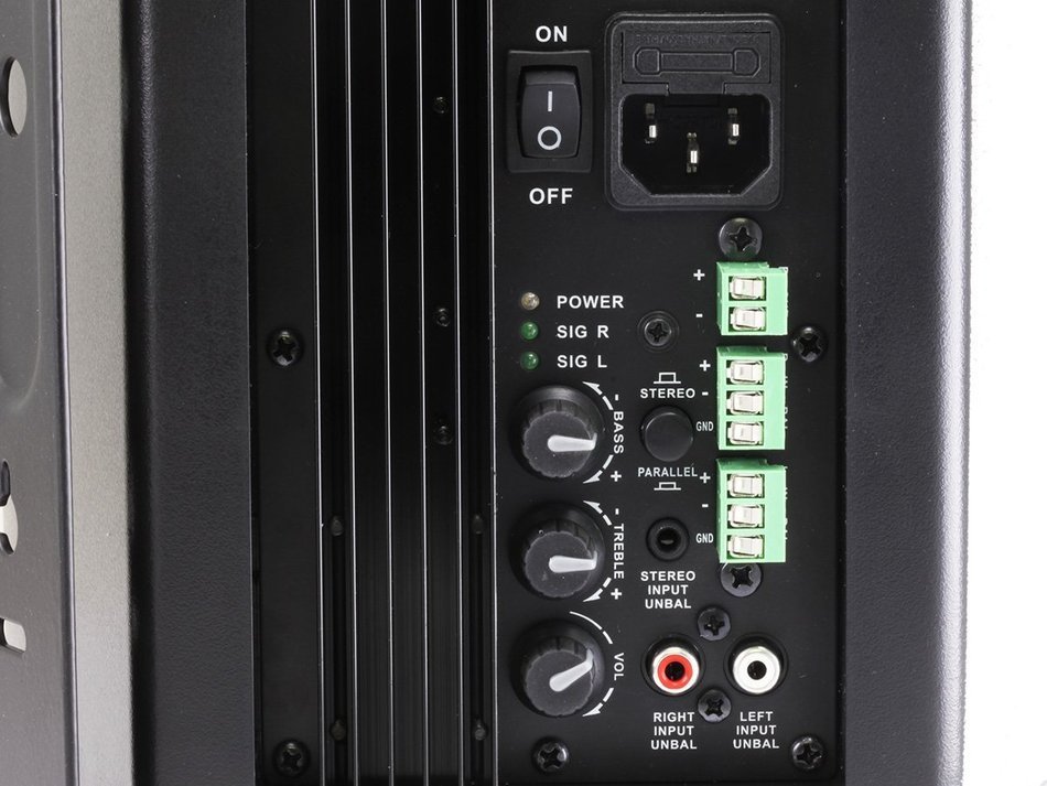 Monoprice 107495 2-Way 8-Ohm Active Wall Mount Speakers, Black (Pair)