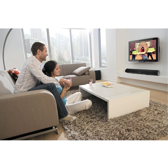 MEGACRA Bluetooth 4.0 Connectivity 3 Audio Modes 60 Watt 34 Inch Sound Bar with 2 Bass Reflex Tubes, 4 Speakers...