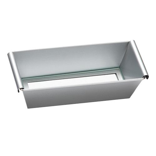 Patisse Silver Top Cake Form Nonstick with Glass Base, Silver Grey/Clear