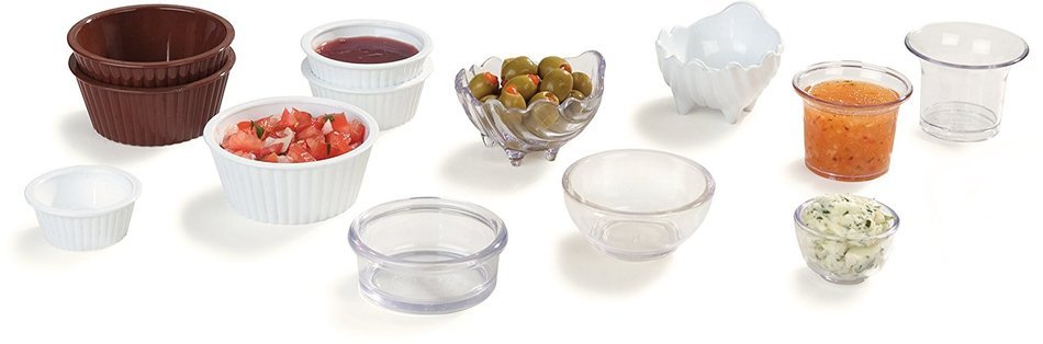 Carlisle 084302 SAN Fluted Ramekin, 1 oz Capacity, White (Case of 48) N4
