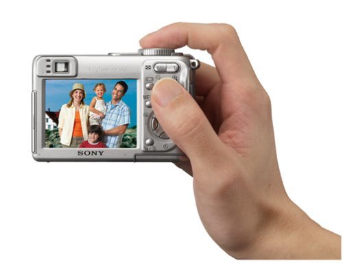 Sony Cybershot DSCW1 5MP Digital Camera with 3x Optical Zoom (Black) N3