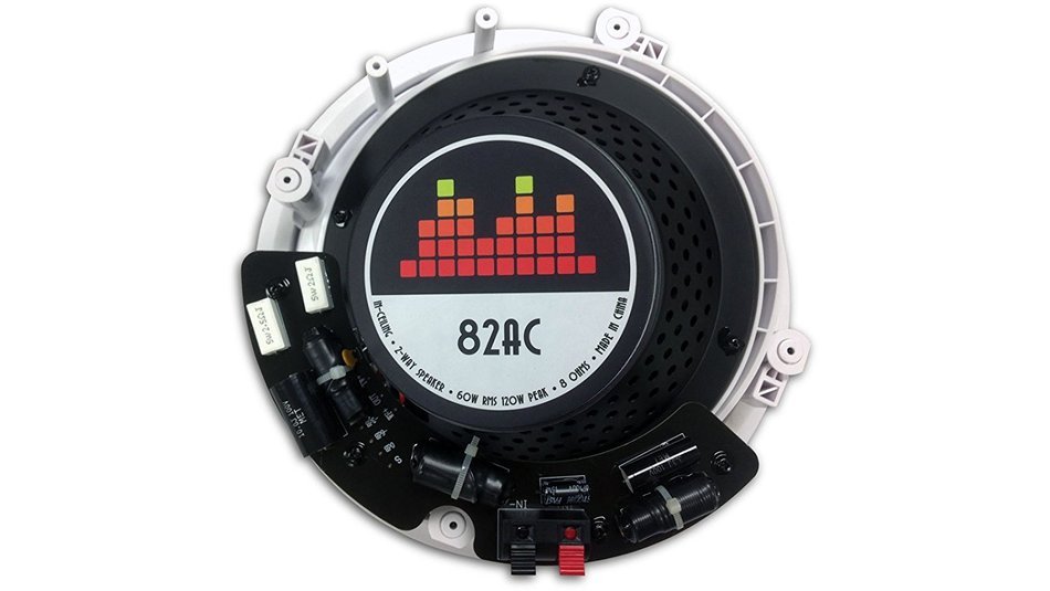 82W Silver Ticket In-Wall In-Ceiling Speaker with Pivoting Tweeter (8 Inch in-wall) N3