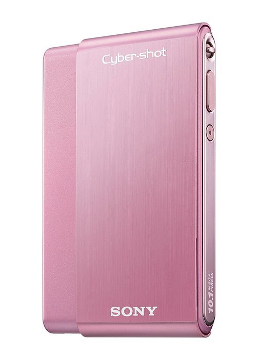 Sony Cybershot DSC-T77 10MP Digital Camera with 4x Optical Zoom with Super Steady Shot Image Stabilization (Pink) N25