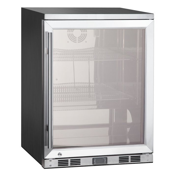 1-Door Front Venting Full Stainless Steel Bar Fridge by Kingsbottle N2