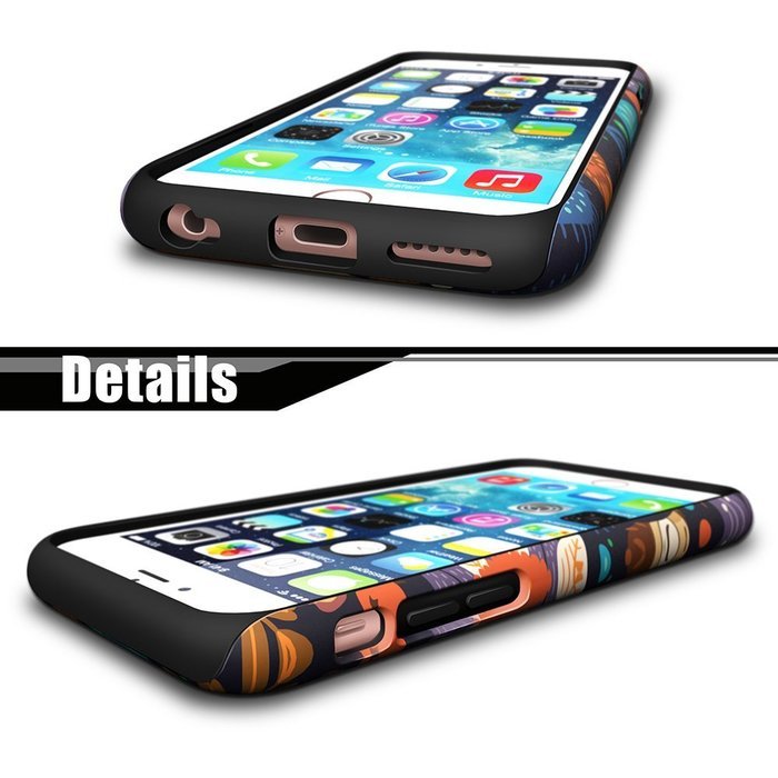iPhone 6S Case, ZEBEC iPhone 6 Designer Pattern case [Shockproof]-[Dual Layer] Protective Slim Dual Hard Case... N22