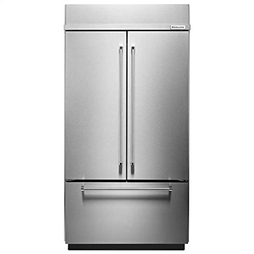 KitchenAid&reg; 24.2 Cu. Ft. 42" Width Built-In Stainless French Door Refrigerator