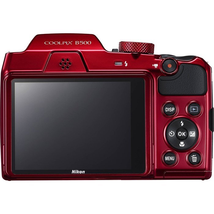 Nikon Coolpix B500 Wi-Fi Digital Camera (Red) - (Certified Refurbished) N4