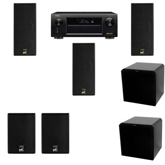 M&K Sound LCR950 Loudspeaker 5.2 HRS12 Denon AVR-X5200W