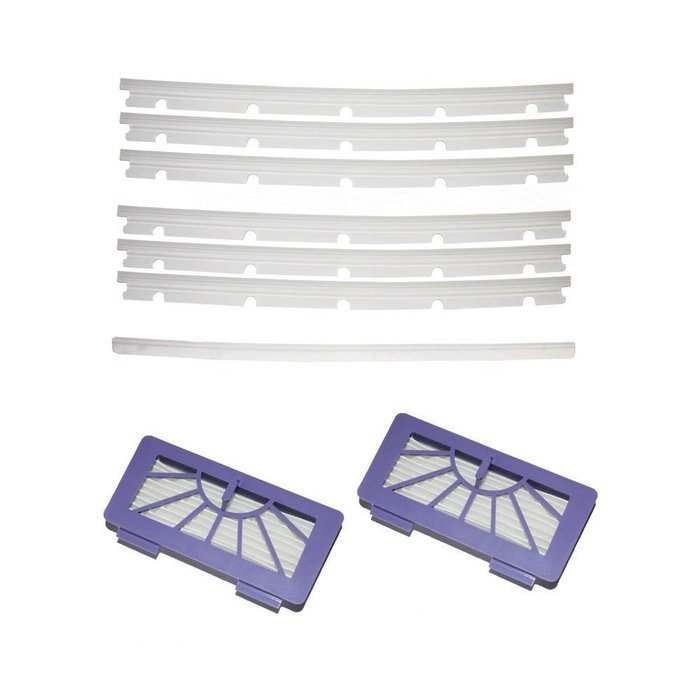 Yikebo(TM) 2 HEPA Filters + 6 compatible Blades 1 Squeegee Replacement Vacuum Cleaner Accessories For Neato xv...