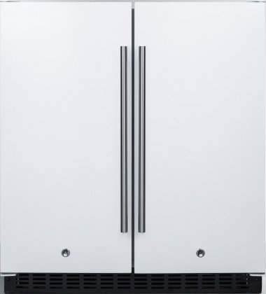 Summit FFRF3075W 30" Compact Side by Side Refrigerator and Freezer with 5.4 cu. ft. Capacity Frost-Free