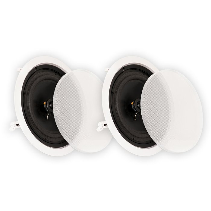 Theater Solutions CS8C 8 -Inch In Ceiling Speakers, White
