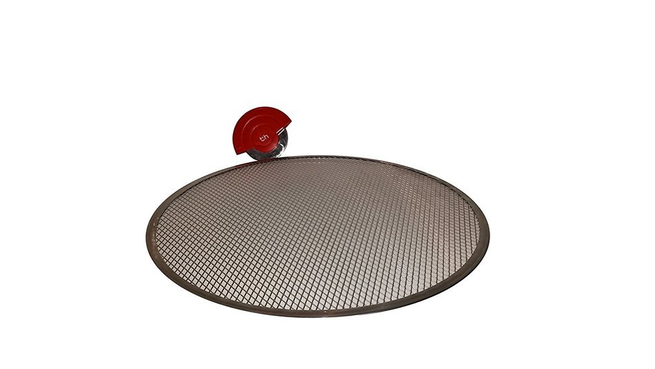 Browne 15" Aluminum Pizza Screen and Pizza Cutter Bundle N2